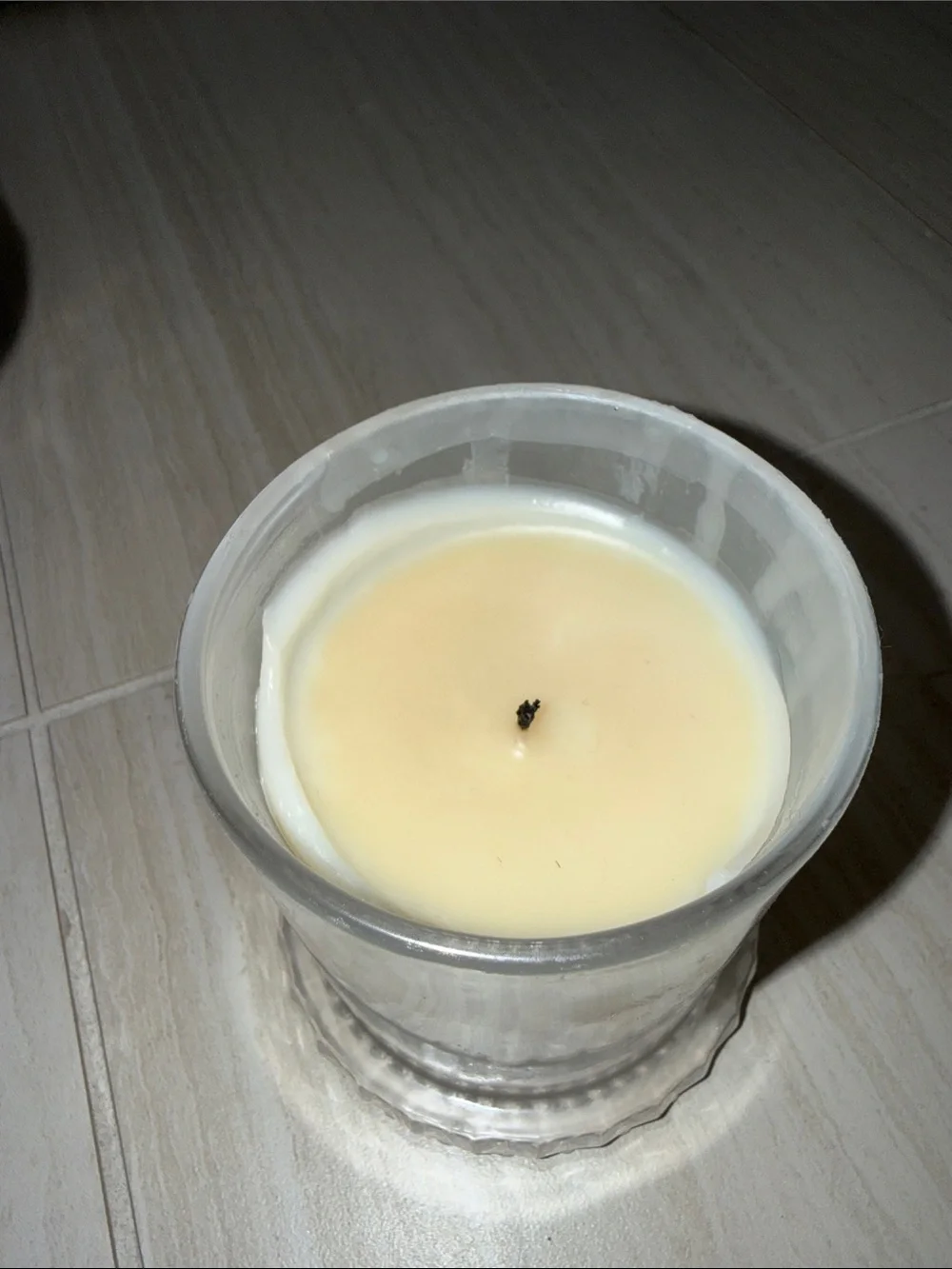 Voluspa Milk Rose Candle in Textured Cream Glass Jar